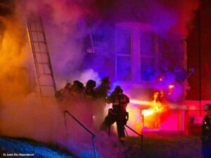 St. Louis firefighters on the fireground